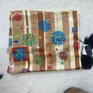 William Boss 100% silk scarf retro art deco style made in Italy